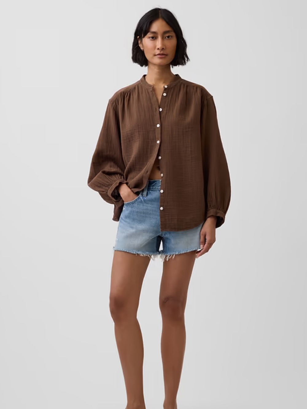 Brown Gap Blouse